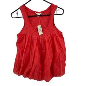 American Eagle Outfitters Size XS NEW Tank Top Sleeveless Blouse Button Front